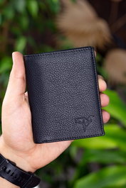 Zoozie Bags Cartera para Hombre Rilton Black en Piel Auténtica
